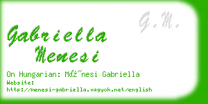 gabriella menesi business card